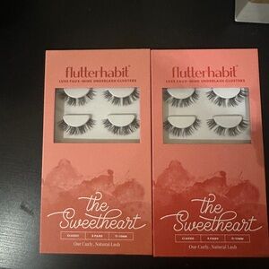 TWO full boxes - FlutterHabit The Sweetheart Faux Mink Lashes